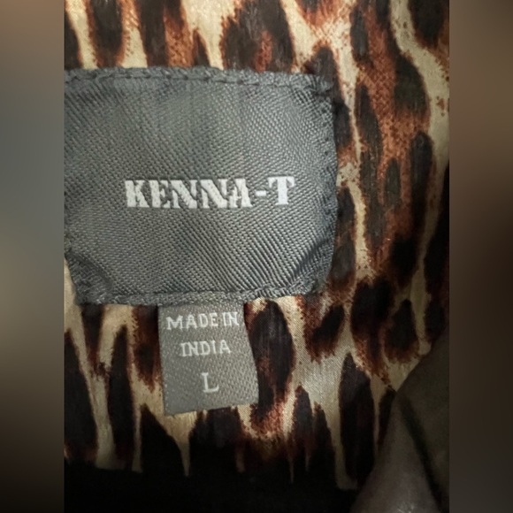 Kenna T Leather Moto Jacket in size L - Picture 8 of 10